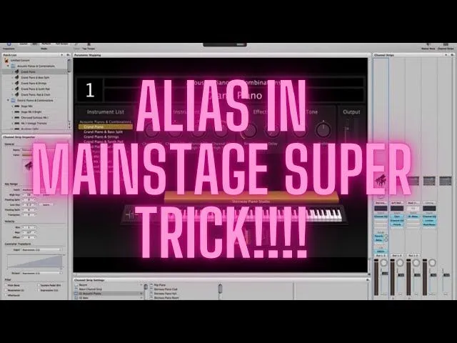 El truco definitivo para ahorrar memoria RAM en MainStage: Usar Alias